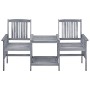 Sillas de jardín con mesita y cojines madera maciza acacia de , Conjuntos de jardín - Ref: Foro24-3061315, Precio: 161,86 €, ...