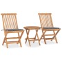 Set comedor de jardín plegable 3 piezas madera de teca cojines de , Conjuntos de jardín - Ref: Foro24-3063172, Precio: 167,56...