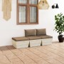 Muebles de jardín de palets 3 pzas y cojines madera de abeto de , Conjuntos de jardín - Ref: Foro24-3063416, Precio: 225,04 €...