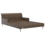Tumbona doble de jardín con cojines ratán sintético marrón de , Camas para exteriores - Ref: Foro24-48130, Precio: 597,95 €, ...