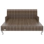 Tumbona doble de jardín con cojines ratán sintético marrón de , Camas para exteriores - Ref: Foro24-48130, Precio: 597,95 €, ...
