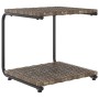 Tumbona doble de jardín con cojines ratán sintético marrón de , Camas para exteriores - Ref: Foro24-48130, Precio: 597,95 €, ...