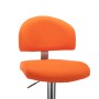 Taburete de cocina de cuero sintético naranja de , Taburetes de cocina - Ref: Foro24-249653, Precio: 84,23 €, Descuento: %