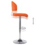 Taburete de cocina de cuero sintético naranja de , Taburetes de cocina - Ref: Foro24-249653, Precio: 84,23 €, Descuento: %