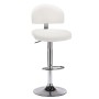 Taburete de cocina cuero sintético blanco de , Taburetes de cocina - Ref: Foro24-249647, Precio: 101,12 €, Descuento: %