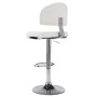 Taburete de cocina cuero sintético blanco de , Taburetes de cocina - Ref: Foro24-249647, Precio: 101,12 €, Descuento: %