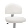 Taburete de cocina cuero sintético blanco de , Taburetes de cocina - Ref: Foro24-249647, Precio: 101,12 €, Descuento: %