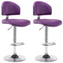 Taburetes de cocina 2 unidades cuero sintético morado de , Taburetes de cocina - Ref: Foro24-249664, Precio: 137,78 €, Descue...
