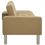 Sofá cama cuero sintético color capuchino de , Sofás - Ref: Foro24-323622, Precio: 321,70 €, Descuento: %