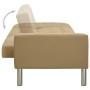 Sofá cama cuero sintético color capuchino de , Sofás - Ref: Foro24-323622, Precio: 321,70 €, Descuento: %