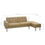 Sofá cama cuero sintético color capuchino de , Sofás - Ref: Foro24-323622, Precio: 321,70 €, Descuento: %