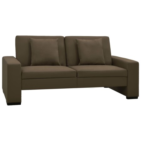 Sofá cama de cuero artificial marrón de , Sofás - Ref: Foro24-323617, Precio: 273,28 €, Descuento: %