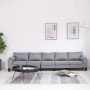Sofá de 5 plazas tela gris claro de , Sofás - Ref: Foro24-287100, Precio: 572,55 €, Descuento: %