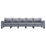Sofá de 5 plazas tela gris claro de , Sofás - Ref: Foro24-287100, Precio: 572,55 €, Descuento: %