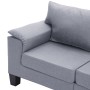 Sofá de 5 plazas tela gris claro de , Sofás - Ref: Foro24-287100, Precio: 572,55 €, Descuento: %