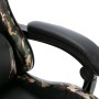 Silla gaming de cuero sintético negro y camuflaje de , Sillas de oficina - Ref: Foro24-320095, Precio: 157,28 €, Descuento: %