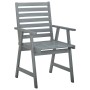 Sillas comedor de jardín 3 uds madera maciza acacia y cojines de , Sillas de jardín - Ref: Foro24-3064431, Precio: 296,20 €, ...