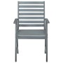 Sillas comedor de jardín 3 uds madera maciza acacia y cojines de , Sillas de jardín - Ref: Foro24-3064431, Precio: 296,20 €, ...