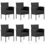Juego de comedor para jardín de 7 piezas negro de , Conjuntos de jardín - Ref: Foro24-3067928, Precio: 615,42 €, Descuento: %