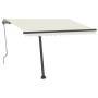 Toldo automático con LED sensor de viento color crema 300x250cm de , Toldos - Ref: Foro24-3069712, Precio: 591,00 €, Descuent...