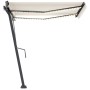 Toldo automático con LED sensor de viento color crema 300x250cm de , Toldos - Ref: Foro24-3069712, Precio: 591,00 €, Descuent...