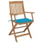 Sillas de jardín plegables 8 uds y cojines madera maciza acacia de , Sillas de jardín - Ref: Foro24-3075089, Precio: 445,09 €...