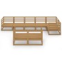 Muebles de jardín 8 piezas marrón miel madera maciza de pino de , Conjuntos de jardín - Ref: Foro24-3075657, Precio: 531,70 €...