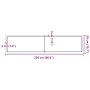 Tablero de mesa madera maciza roble sin tratar 220x50x(2-6) cm de , Tableros para mesas - Ref: Foro24-3156341, Precio: 154,84...