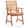Sillas comedor de jardín y cojines 4 uds madera maciza acacia de , Sillas de jardín - Ref: Foro24-3078321, Precio: 332,68 €, ...