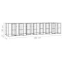 Perrera de exterior de acero con techo 19,36 m² de , Casetas y cercados para perros - Ref: Foro24-3082255, Precio: 1,00 €, De...