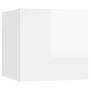 Set de muebles de salón 6 pzas madera ingeniería blanco brillo de , Muebles TV - Ref: Foro24-3079312, Precio: 206,53 €, Descu...