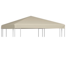 Toldo de cenador 310 g/m² 3x3 m beige de , Cubiertas para carpas y cenadores - Ref: Foro24-44778, Precio: 59,25 €, Descuento: %