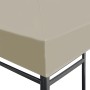Toldo de cenador 310 g/m² 3x3 m beige de , Cubiertas para carpas y cenadores - Ref: Foro24-44778, Precio: 59,25 €, Descuento: %