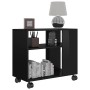Mesa auxiliar madera contrachapada negro brillante 70x35x55 cm de , Mesas auxiliares - Ref: Foro24-802127, Precio: 45,96 €, D...