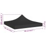 Techo de carpa para celebraciones negro 3x3 m 270 g/m² de , Cubiertas para carpas y cenadores - Ref: Foro24-315325, Precio: 3...