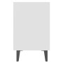 Mesita de noche con patas de metal blanca 40x30x50 cm de , Mesitas de noche - Ref: Foro24-805797, Precio: 34,09 €, Descuento: %