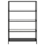 Estantería transparente vidrio templado y negro 100x36x168 cm de , Librerías y estanterías - Ref: Foro24-331638, Precio: 145,...