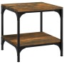 Mesa auxiliar madera contrachapada roble ahumado 40x40x40 cm de , Mesas de centro - Ref: Foro24-819381, Precio: 42,69 €, Desc...
