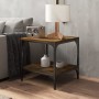 Mesa auxiliar madera contrachapada roble ahumado 40x40x40 cm de , Mesas de centro - Ref: Foro24-819381, Precio: 42,69 €, Desc...