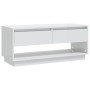Mueble para TV madera contrachapada blanco brillo 102x41x44 cm de , Muebles TV - Ref: Foro24-809491, Precio: 73,51 €, Descuen...