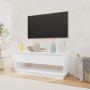 Mueble para TV madera contrachapada blanco brillo 102x41x44 cm de , Muebles TV - Ref: Foro24-809491, Precio: 73,51 €, Descuen...