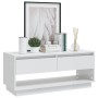 Mueble para TV madera contrachapada blanco brillo 102x41x44 cm de , Muebles TV - Ref: Foro24-809491, Precio: 73,51 €, Descuen...