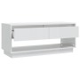 Mueble para TV madera contrachapada blanco brillo 102x41x44 cm de , Muebles TV - Ref: Foro24-809491, Precio: 73,51 €, Descuen...