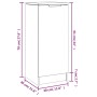 Aparador de madera contrachapada roble Sonoma 30x30x70 cm de , Aparadores - Ref: Foro24-811139, Precio: 51,32 €, Descuento: %