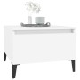 Mesa auxiliar de madera contrachapada blanco 50x46x35 cm de , Mesas auxiliares - Ref: Foro24-819516, Precio: 28,71 €, Descuen...