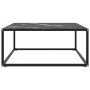 Mesa de centro negra con vidrio de mármol negro 80x80x35 cm de , Mesas de centro - Ref: Foro24-322878, Precio: 81,74 €, Descu...