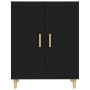 Aparador de madera contrachapada negro 70x34x90 cm de , Aparadores - Ref: Foro24-812097, Precio: 82,44 €, Descuento: %