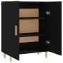 Aparador de madera contrachapada negro 70x34x90 cm de , Aparadores - Ref: Foro24-812097, Precio: 82,44 €, Descuento: %