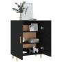 Aparador de madera contrachapada negro 70x34x90 cm de , Aparadores - Ref: Foro24-812097, Precio: 82,44 €, Descuento: %