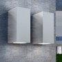 Lámpara de pared exterior 2 uds cuadrada ascendente/descendente de , Iluminación de exterior - Ref: Foro24-42409, Precio: 32,...